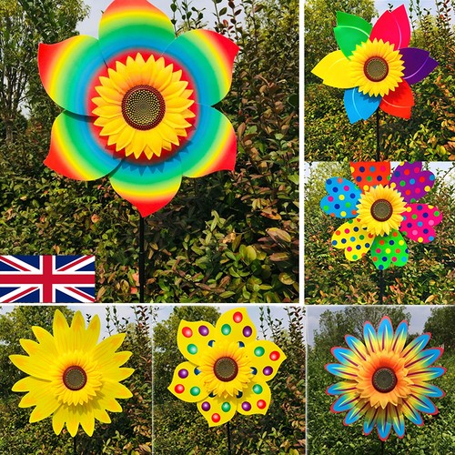 Sunflower patio lawn pinwheel - patio,