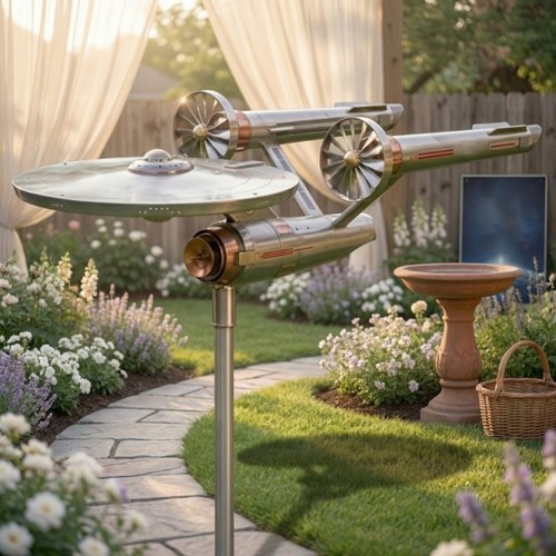 Star garden windmill metal - star,