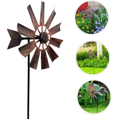 Garden pinwheels iron windmill - iron,