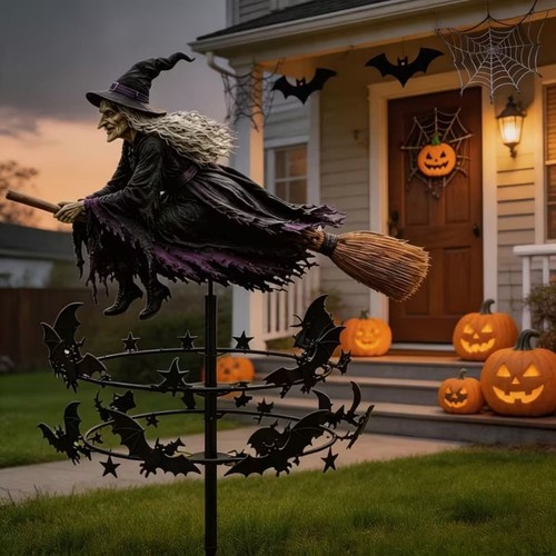 Halloween witch garden - witch,