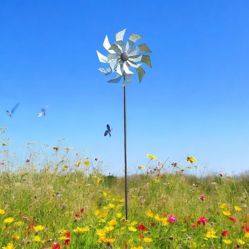 Modern 59cm metal windmill - modern,