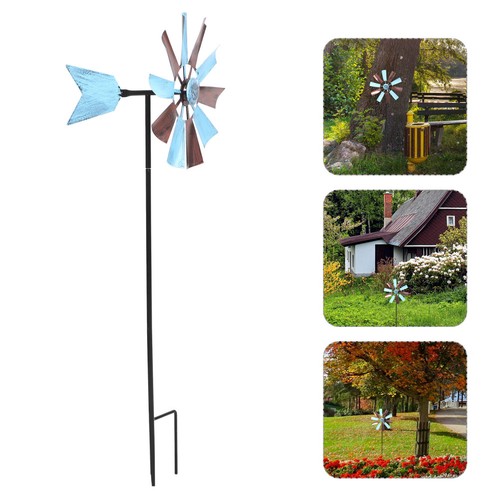 Metal windmill decor - decor, outdoor