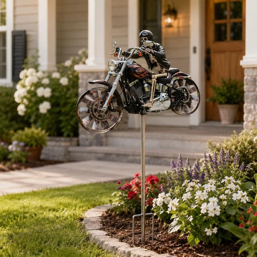 Vintage motorcycle windmill - motorcycle,