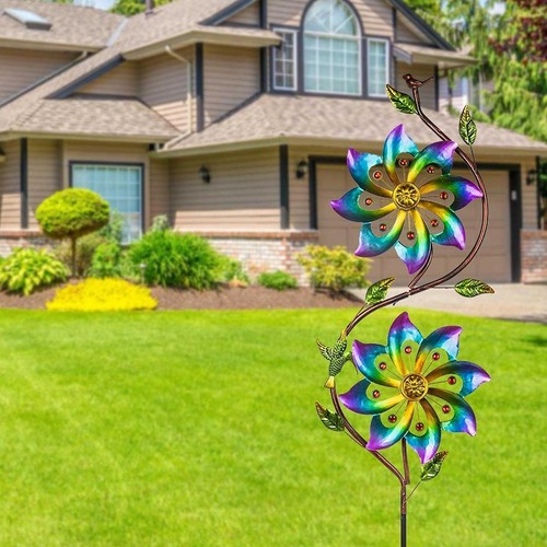 Outdoor metal windmill - metal,
