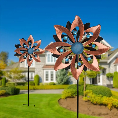 Metal garden windmill - metal,