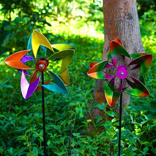Wind windmill with stake - with,