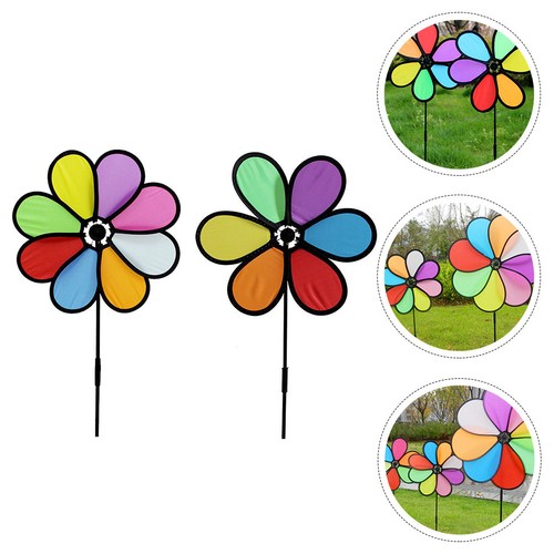 Colorful garden windmill - colorful,