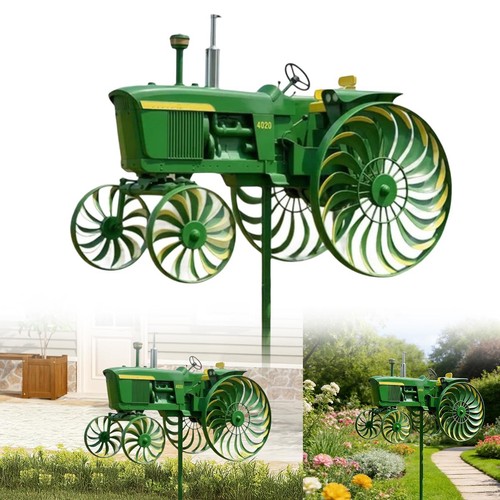 Green tractor garden - tractor,