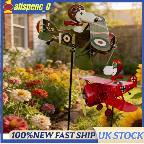 Snoopy pilot flying biplane - snoopy,