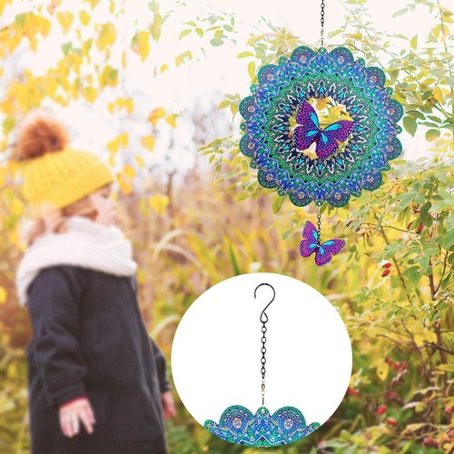 Metal butterfly wind chime - butterfly,